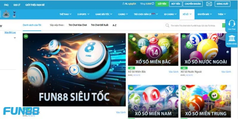 Fun88 - Link Vào Nhà Cái Fun 88 Chính Thức 2025 20 Sân chơi xổ số cực xanh chín dành cho hội viên tham gia.
