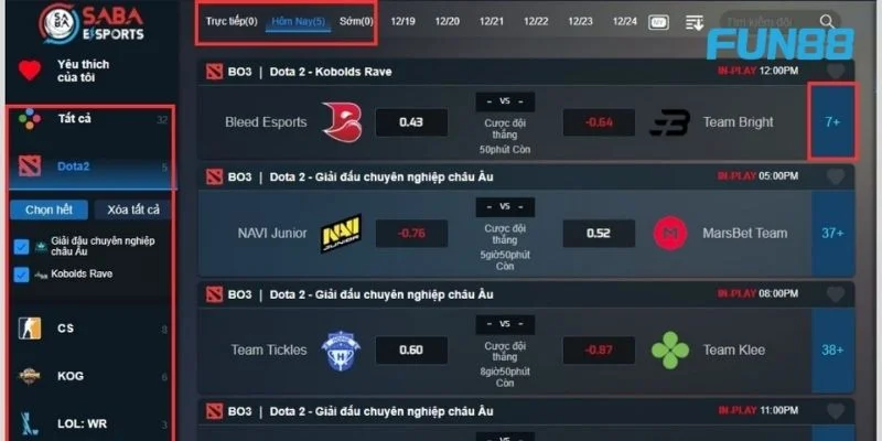 Thể Thao Điện Tử: Cược Ăn Tiền Hấp Dẫn Tại Fun88 3 Tham gia một kèo cược Esport muốn thắng cần có kinh nghiệm khôn ngoan.